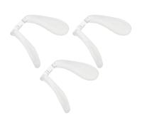 UKCOCO Lot de 3 Plaquettes Nasales en Silicone Souple de U pour Lunettes D’Garçon et Filles Coussinets Antidérapants à Double Trou Fixation par Vis Soutien Confortable Nasal pour Usage