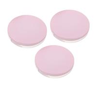UKCOCO Lot de 3 sets de Boîtiers de Poudre Compacte Rose 5 G avec Miroir et Houppette Poudrier Vide Rechargeable en Plastique pour Maquillage de Voyage Mini Conteneur Portable pour