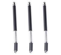 UKCOCO Lot De 3 Stylets Capacitifs À Pointe Métallique pour Smartphones Stylets Doubles pour Téléphone Noir