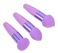 UKCOCO Lot de 3 Stylos de Maquillage de Cœur, Éponges Multi-usages Portables pour Maquillage, Ensemble Violet Pinceaux Cosmétiques, Accessoires de Beauté pour Voyage et Usage Quotidien