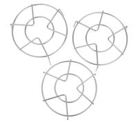 UKCOCO Lot de 3 Supports à Vapeur en Acier Inoxydable, Trépied Stable 3 Hauteurs, Panier Vapeur Multifonction pour Autocuiseur, Cuisson Œufs, Wok et Pots de Conserve, Accessoire