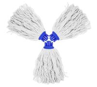 UKCOCO Lot de 3 Têtes de Balai à Franges en Coton Lavables, Recharge pour Balai Serpillière, Compatible Nettoyage Sols Carrelage et Parquet, Accessoire Réutilisable pour Entretien