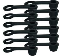 UKCOCO Lot de 30 Bouchons à Vis en Caoutchouc Noir, Cache-vis pour Purgeur de Freins Moto, Capuchons Anti-poussière Résistants et Solide, Accessoires Moto Essentiels, Protection Purge