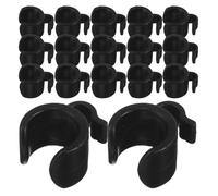 UKCOCO Lot de 30 Clips de Câble pour Microphone 20 MM en Plastique Support de Câble Audio pour Pied de Micro et Trépied de Téléphone Clips de Maintien pour Diffusion en Direct et Gestion