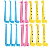 UKCOCO Lot de 30 Règles en Plastique Girafe pour Étudiants, Règle Graduée en Centimètres, Accessoires Scolaires Portables pour Garçon et Filles, Couleur Couleur Aléatoire Style Aléatoire