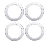 UKCOCO Lot De 4 Anneaux Anti-Morsure pour Nid De Perroquet, Bagues en Aluminium, Diamètre Intérieur 4 Pouces, Protection Entrée Nichoir, Accessoire Élevage Oiseaux Adultes