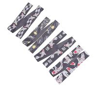 UKCOCO Lot de 4 Bandeaux de Karaté Garçon et Filles Samouraï Japonerie, Tissu Absorbant et Élastique, Motifs Dragon et Carpe Koï, Bandeau Ninja pour Fêtes D'anniversaire et Arts Martiaux