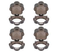 UKCOCO Lot de 4 Couvercles de Protection pour Bouton de Cuisinière à Gaz en Plastique, Sécurité Garçon et Filles, Remplacement Facile pour Protéger les Brûleurs
