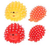 UKCOCO Lot De 4 Jouets Couineurs Hérisson en Vinyle pour Chats Et Chiots Jouet Interactif à Mâcher Coloris Aléatoire Chats D’intérieur Et Chiots Actifs