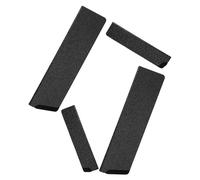 UKCOCO Lot de 4 Protège-Couteaux Noirs en Plastique Floqué Étuis Rectangulaires 5 et 8 Pouces Protection Antichoc et Antidérapante pour Couteaux de Chef et Hachoirs Étuis Portables