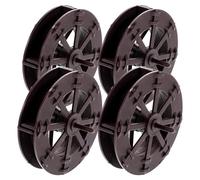 UKCOCO Lot de 4 Roues à Eau en Plastique Marron, Mini Moulins à Eau Décoratifs pour Fontaine, Aquarium et Jardin, pour Expérience Scientifique et Décoration Extérieure Garçon et Filles