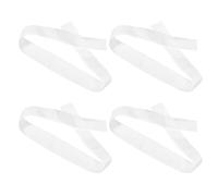 UKCOCO Lot de 4 Sangles Blanches de Marquage pour Filet de Volley-Ball Corde Centrale Réglable en Polyester Résistant Accessoires Sportifs Polyvalents pour Tennis Badminton et Volley