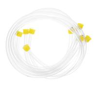 UKCOCO Lot de 4 Tubes Souples en Polypropylène 1,15 M à Filetage 18x1,5 pour Pulvérisateur Haute Pression, Tuyaux Flexibles Transparents Anti-gel, Accessoires pour Arrosage Jardin