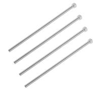 UKCOCO Lot de 4 Vis de Rehausseur de Potence de Vélo M6x150 Mm, Boulons Filetés de Fixation pour Rallonge de Guidon VTT, Matériel de Réparation pour Ajustement Précis et Maintien
