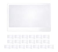 UKCOCO Lot de 40 lentilles de Fresnel Format Portefeuille 3X, Aide à la