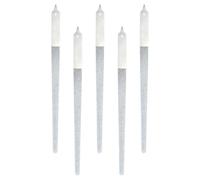 UKCOCO Lot de 5 Limes à Ongles en Acier Inoxydable 155 CM - Double Face Abrasif pour Ponçage et Polissage - Outil de Manucure Multifonction pour Soins des Ongles Mains et Pieds Pointe