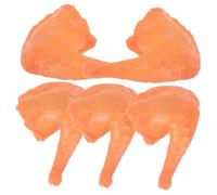UKCOCO Lot de 5 Modèles Alimentaires Simulés Jambe de Canard en PVC, Couleur Vive, Taille Moyenne, Accessoires Photo Réalistes pour Décor la Cuisine et Maquettes D’Exposition