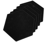 UKCOCO Lot de 5 Panneaux Acoustiques en Fibre de Polyester pour Absorption Sonore Bruit, pour Home Theaters et Salles de Piano
