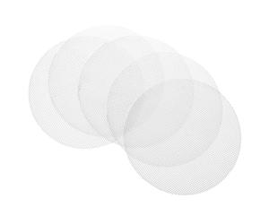 UKCOCO Lot de 5 Tapis Vapeur Ronds en Silicone Résistant Chaleur pour Cuisson Uniforme de Pains et Brioches Panier Vapeur