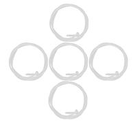 UKCOCO Lot de 5 Tubes D'extension en Plastique 2 M pour Buse de Pulvérisation de Mousse Réglable, Tuyau Flexible pour Calfeutrage, Accessoires pour Distributeurs D'adhésifs, Usage