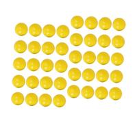 UKCOCO Lot de 50 Balles Transparentes pour Fosse À Balles Rondes pour Enfants Souples Et Réutilisables en PVC Jaune