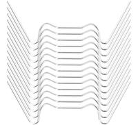 UKCOCO Lot de 50 Clips de Fixation en Acier Inoxydable Forme W pour Panneaux de Verre de Serrage, Accessoires Robustes pour Jardin et Serrage à Fleurs