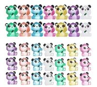 UKCOCO Lot de 56 Mini-Figurines de Pandas en Résine Phosphorescentes, Idéales pour La Décoration de Jardin, Les Micro-paysages, Les Loisirs Créatifs Et Les Fêtes à Thème.