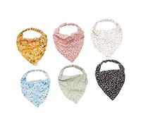 UKCOCO Lot De 6 Bandeaux Bandanas Pour Femmes Fleurs, Taille Standard, Tissu Léger Et Élastique, Confortable Pour Spa, Maquillage Et Soin Du Visage