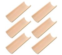 UKCOCO Lot de 6 Becs Verseurs en Bambou Recyclé 7-8 Cm de Large X 20-22 Cm de Long, Pièce de Remplacement pour Fontaine de Jardin, Buse de Cascade Résistante aux Intempéries, Décoration