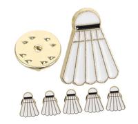 UKCOCO Lot De 6 Broches De Badminton : Alliage De Zinc, Motif Dessin Animé, Mignonnes, En Émail, Pour Vêtements, Sacs, Vestes, Accessoires De Sport, Pour Hommes Et Femmes