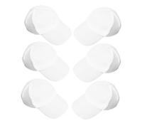 UKCOCO Lot De 6 Casquettes De Baseball Blanches pour Enfants : Chapeau Vierge Peint À La Main pour Enfants, Projets Artistiques De Bricolage, Casquette D'été Légère pour La Plage,