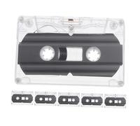 UKCOCO Lot De 6 Cassettes Audio Vierges 30 Enregistrables pour Bricolage Et Messages Personnels, Étui Rigide Transparent, Adaptées Aux Fêtes Et Enregistrements Vocaux