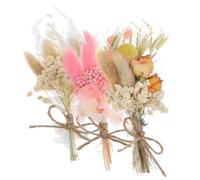 UKCOCO Lot de 6 Mini Bouquets de Fleurs Séchées Naturelles Assortiment 3 Modèles X 2 Pièces Accessoires pour Plante Séchée Décoration Maison et Mariage Fournitures DIY