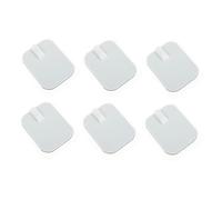 UKCOCO Lot de 6 Patchs de Massage Carrés 4,5x6 Cm en Gel Hydrogel Auto-adhésifs, Électrodes Conductrices en Silicone, Adaptés pour Stimulateur Musculaire, Utilisation pour Dos, Épaules