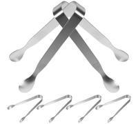UKCOCO Lot de 6 Pinces en Acier Inoxydable pour Sucre et Glaçons, Mini Pinces Légères Multifonctions Cuisine Maison