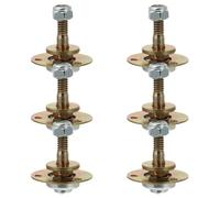 UKCOCO Lot de 6 roulements de Pivot de Chaise M8 45 mm, visserie de | Composants de connexion pour roulements de chaise, compatibles avec la plupart des chaises longues ou de chambre