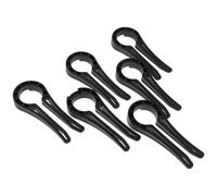 UKCOCO Lot de 6 Verrous de Sécurité Garçon et Filles pour Bouton de Cuisinière à Gaz Noir Clips en Plastique Résistants à la Chaleur Protection la Cuisine Sécurisée Compatible Four et