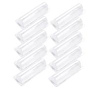 UKCOCO Lot de 60 Pochettes Transparentes en PVC pour Porte-Gloss à Lèvres, Léger et Visible, pour Loisirs Créatifs et Organisation D'argenté