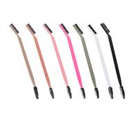 UKCOCO Lot de 7 Brosses à Sourcils Double Tête Noires et Blanches Peigne à Cils Spiralé Pinceaux Eyeliner et Sourcils pour Maquillage des Yeux Outils Portables Multifonctions pour Soin