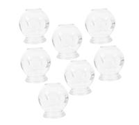 UKCOCO Lot De 7 Ventouses En Verre Épaisses Ventilées Kit De Ventouses Sous Vide Appareil De Thérapie Pour Soin Du Corps Usage Domestique Thérapie Chinoise
