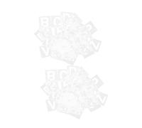 UKCOCO Lot De 72 Pochoirs De Peinture En Plastique Avec Planche À Pulvériser Alphanumérique Pochoir Réutilisable Réutilisables
