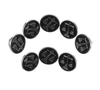 UKCOCO Lot de 8 Broches Signe Astrologique Balance en Métal Bijoux de Revers Élégants pour Costume Homme et Paquet à Dos Femme Accessoires Zodiaque Stylés pour Anniversaire Noël et