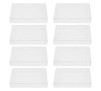UKCOCO Lot de 8 étuis de Rangement Transparents pour Cassettes Audio | Solution de rangement audio, présentoir pour cassettes audio, garantit clarté et sécurité