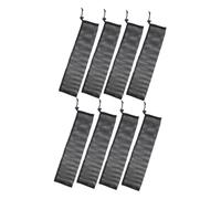 UKCOCO Lot de 8 Paquet à Cordon en Filet Polyester Noir pour Mangeoire à Oiseaux 12x28 Cm Paquet Suspendus pour Nourrir Oiseaux en Extérieur Accessoires Pratiques pour Alimentation