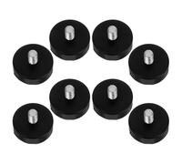 UKCOCO Lot de 8 Pieds Amortisseurs en Caoutchouc à Vis M10X42 Patins Anti-Vibrations Réglables pour Meubles Supports Robustes pour Tables Chaises et Appareils Électroménagers