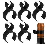 UKCOCO Lot de 9 Pinces à Bouteille de Vin en Plastique Léger, Clips de Sécurité pour Bougies de Fête, Accessoires pour Décoration de Fête Cuisine, Porte-Bouteilles pour Anniversaires