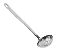 UKCOCO Louche à Soupe Inox Perforée Résistante et Épaisse Ustensile Cuisine Professionnel pour Maison et Restaurant Manche Confortable et Design Classique