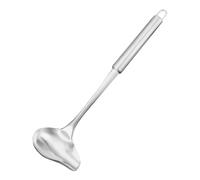 UKCOCO Louche en Acier Inoxydable Petite Taille avec Bec Verseur, Cuillère à Sauce Multifonction Compatible Lave-vaisselle, Ustensile la Cuisine pour Dosage Précis de Sauces et