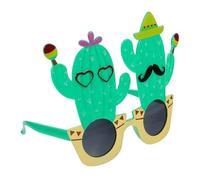 UKCOCO Lunettes Cactus Lunettes De Fête Luau Lunettes De Soleil Tropicales Lunettes Drôles Hawaïennes Lunettes De Fête Fiesta Favors du Parti Hawaïen Décorations De Fête Hawaï Pc Green