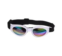 UKCOCO Lunettes pour Animaux de Compagnie Jouets pour Chiens Races Lunettes d'halloween Chien souffleur Teckel Chiots de Lunettes Chat Lunettes de Soleil Animal de Compagnie Abdos Blanche